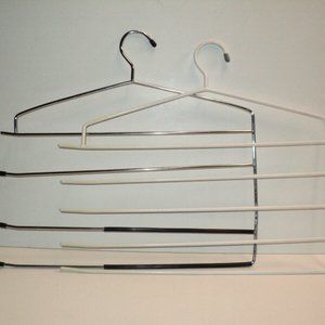 Multi Space Saver Hangers Set of 2 for Pants, Towels, Ties, Scarves 15" x 13.5"
